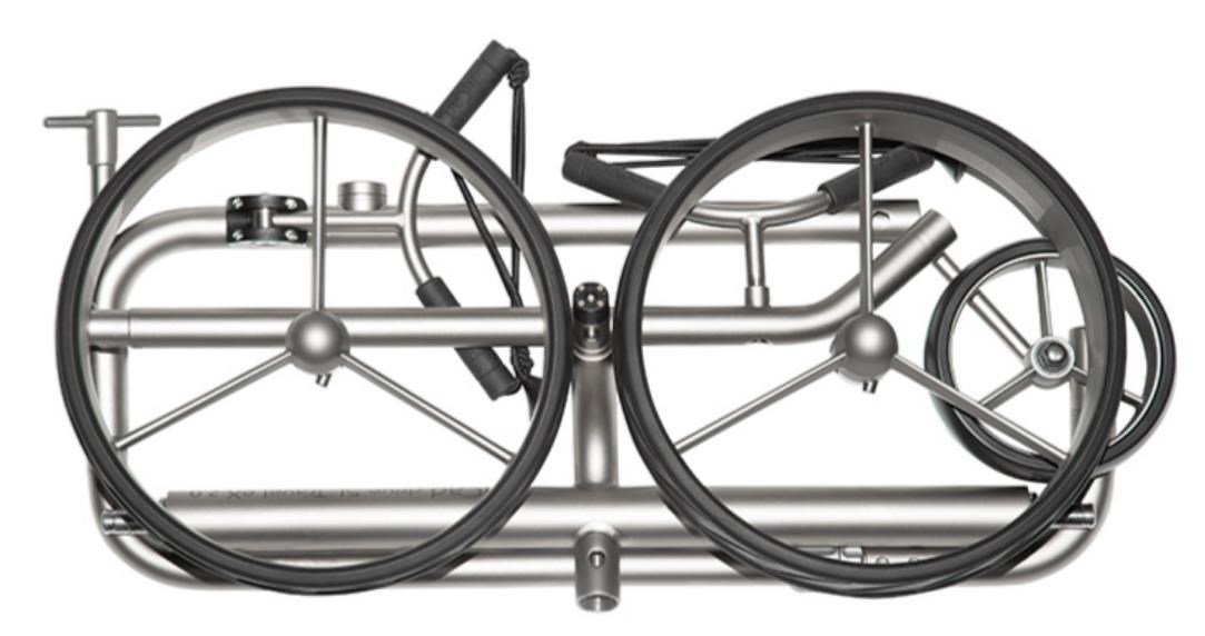 JuCad drive SL Titan Travel 3.0 electric trolley, titanium