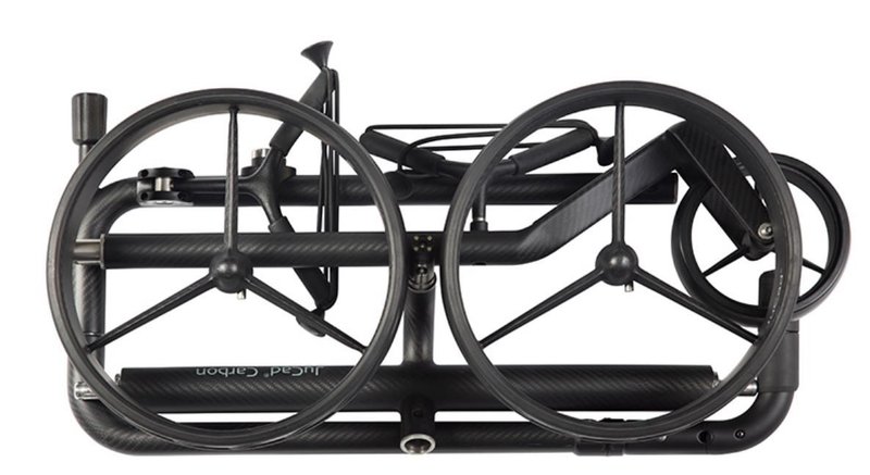 JuCad Carbon Travel Nero SV 3.0 electric trolley, black