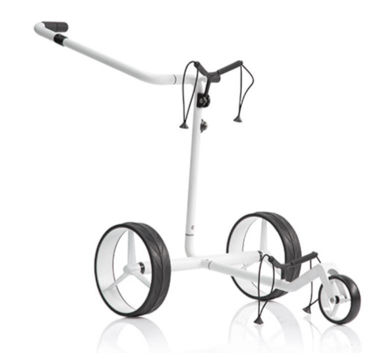 JuCad Carbon Travel Bianco SV 3.0 electric trolley, white