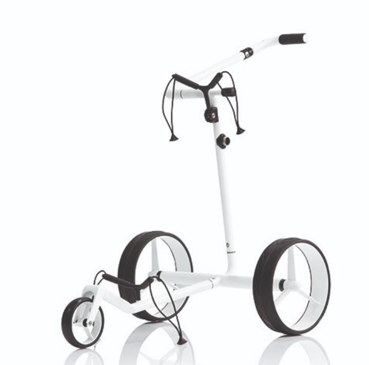JuCad Carbon Travel Bianco SV 3.0 electric trolley, white