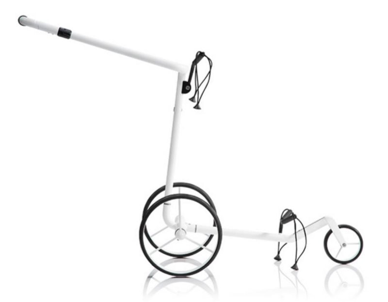 JuCad Carbon Travel Bianco SV 3.0 electric trolley, white