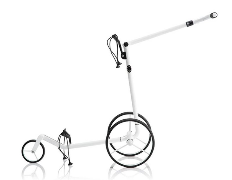 JuCad Carbon Travel Bianco SV 3.0 electric trolley, white