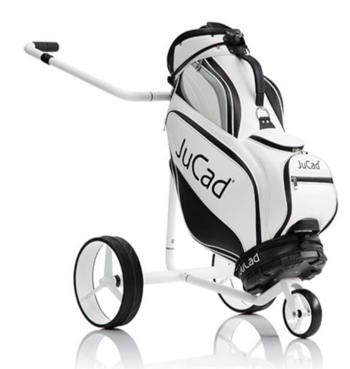 JuCad Carbon Travel Bianco SV 3.0 electric trolley, white