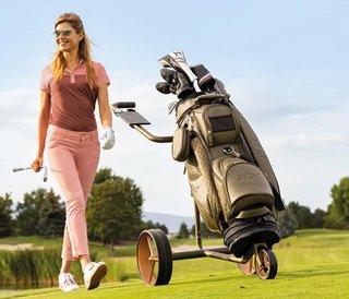 JuCad Carbon Travel Verde Rosé 3.0 electric trolley, rose