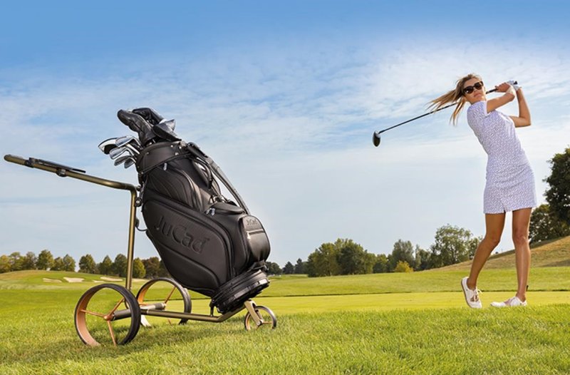 JuCad Carbon Travel Verde Rosé 3.0 electric trolley, rose