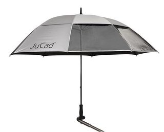 JuCad Windproof & Window Umbrella with Pin 68" Silver UV Protection