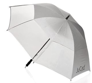 JuCad Windproof & Window Umbrella with Pin 68" Silver UV Protection