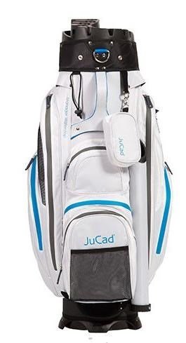 JuCad Manager Waterstop cart bag, white/blue/grey