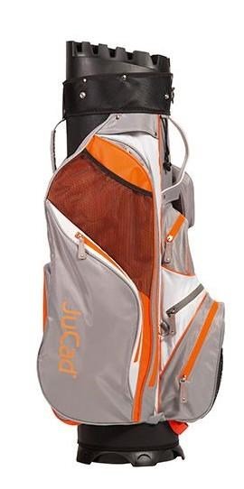 JuCad Manager Waterstop cart bag, light grey/white/orange
