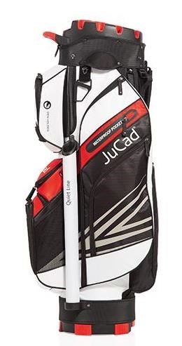 JuCad Quiet Line cart bag, black/white/red