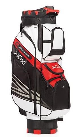 JuCad Quiet Line cart bag, black/white/red