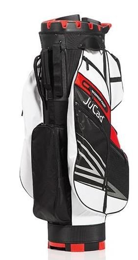 JuCad Quiet Line cart bag, black/white/red