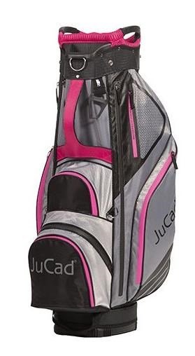 JuCad Sportline cart bag, black/grey/pink