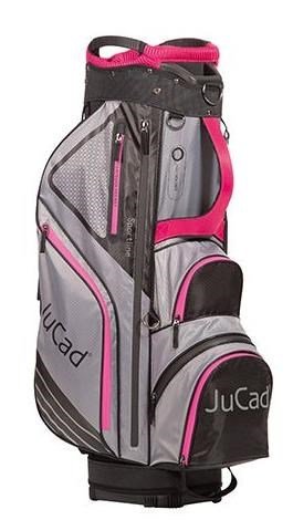 JuCad Sportline cart bag, black/grey/pink