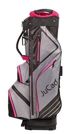 JuCad Sportline cart bag, black/grey/pink