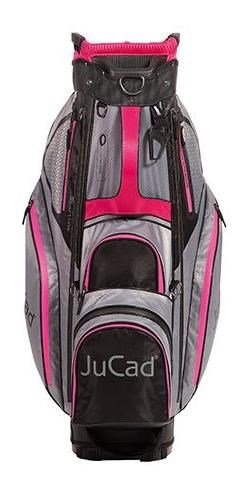 JuCad Sportline cart bag, black/grey/pink