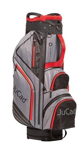 JuCad Sportline cart bag, black/grey/red