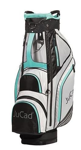 JuCad Sportline cart bag, black/grey/turquoise
