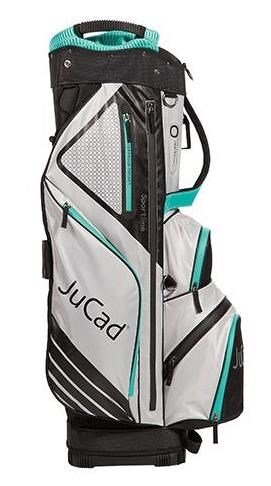 JuCad Sportline cart bag, black/grey/turquoise