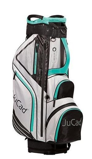 JuCad Sportline cart bag, black/grey/turquoise