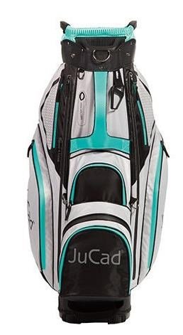 JuCad Sportline cart bag, black/grey/turquoise