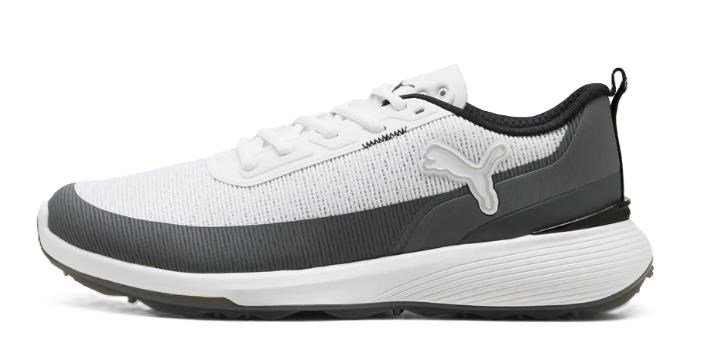 Puma Golf Puma Gruve Sport mens golf shoes, white/ash gray