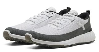Puma Golf Puma Gruve Sport mens golf shoes, white/ash gray