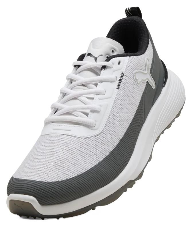 Puma Golf Puma Gruve Sport mens golf shoes, white/ash gray