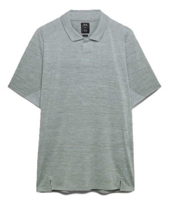 Oakley C1 Gradient men's polo, gradient faded green/white