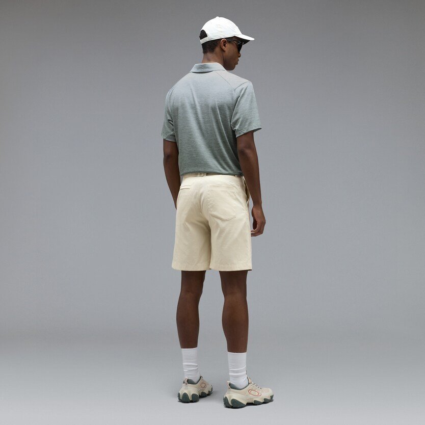 Oakley C1 Gradient men's polo, gradient faded green/white
