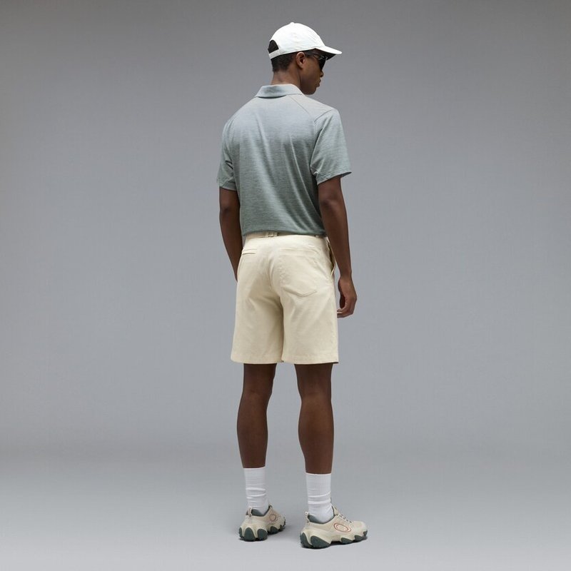 Oakley C1 Gradient men's polo, gradient faded green/white