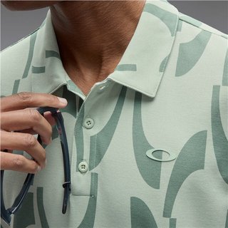 Oakley Tile O men's polo, faded green