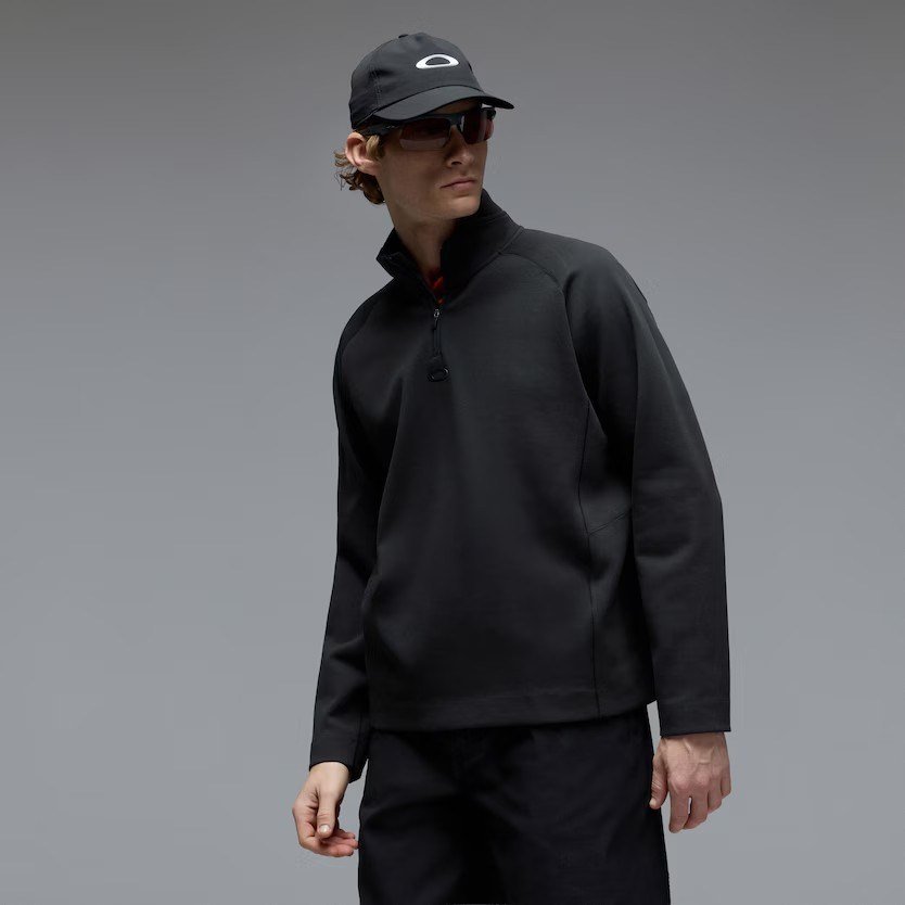 Oakley Platform Quater Zip men's sweatshirt, pitch black