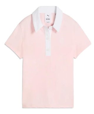 Puma X Mumu Crest women's polo, rose blossom