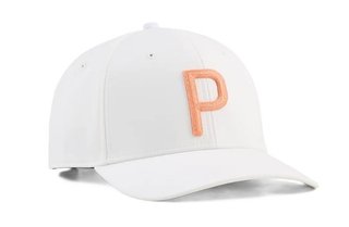 Puma Heritage Tech unisex cap, warm white/melon glow