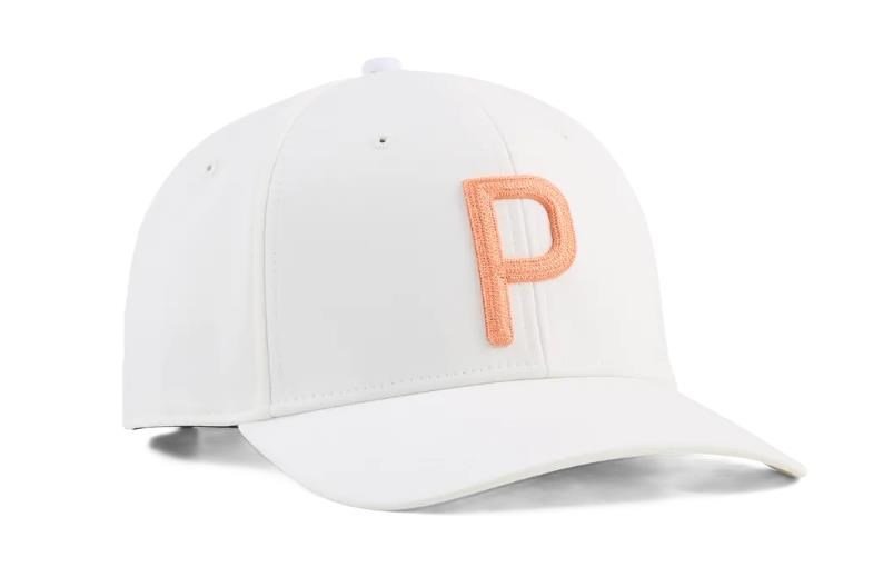 Puma Heritage Tech unisex cap, warm white/melon glow
