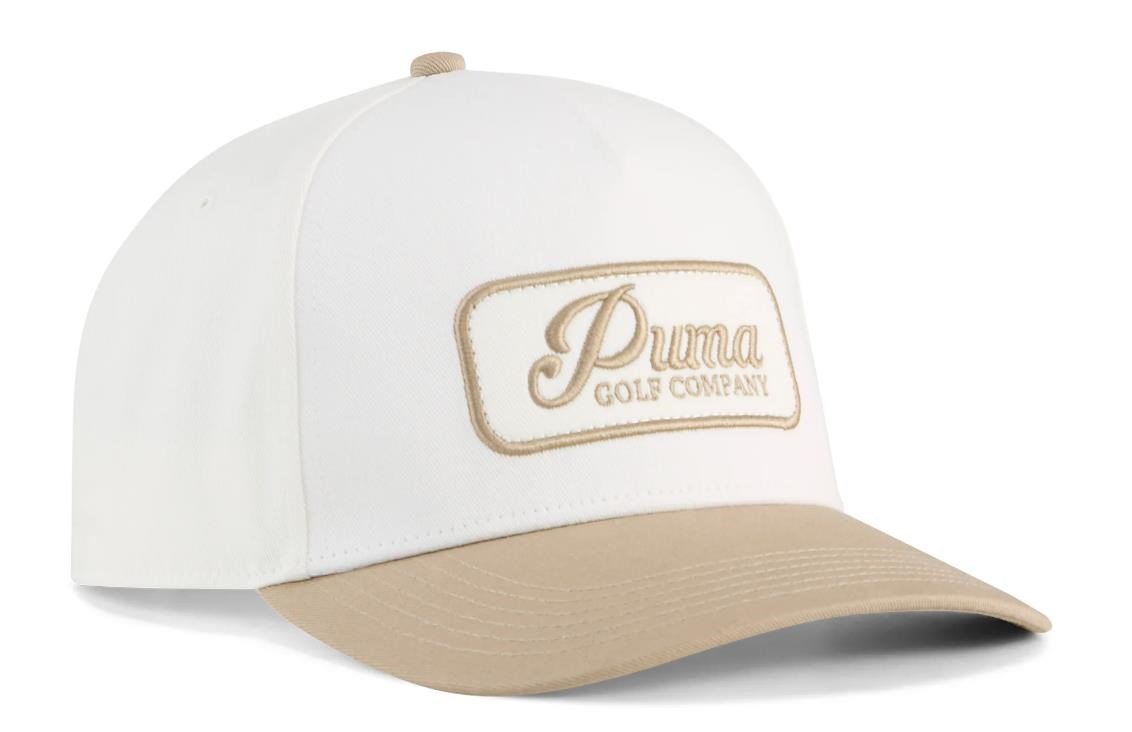 Puma Jupiter men's golf cap, warm white/ice coffee