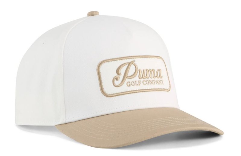Puma Jupiter men's golf cap, warm white/ice coffee