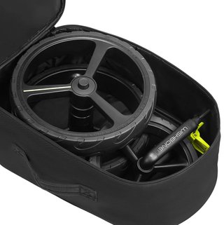 Wishbone Carry Bag Set universal wheel carry case with a frame bag, black