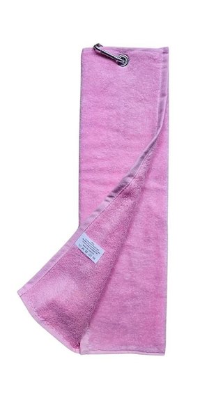 OEM Trifold golf towel, pink