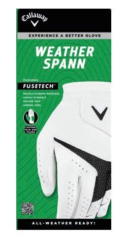 Callaway Weather Spann women's glove, white