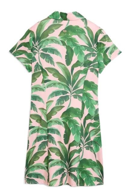 Puma X Mumu Palm women's dress, rose blossom/opal green