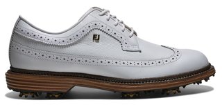 FootJoy Premiere Series Marquis men's golf shoes, white/brown