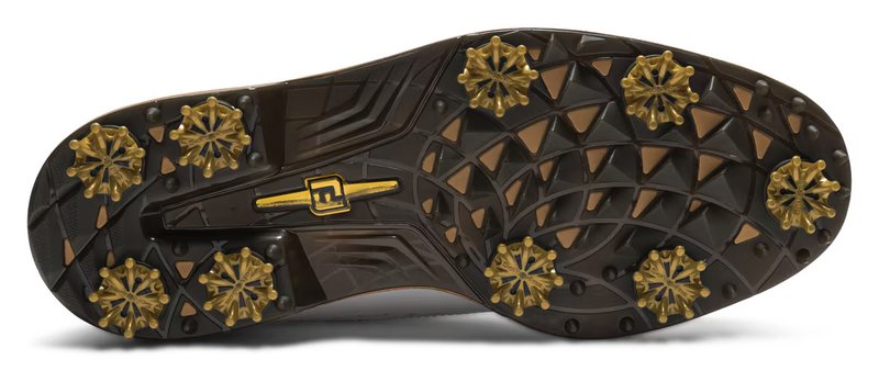 FootJoy Premiere Series Marquis men's golf shoes, white/brown