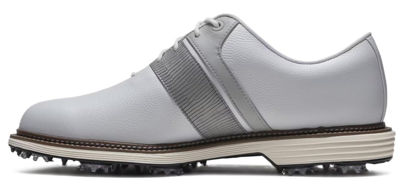 FootJoy Premiere Series Packard mens golf shoes, white/grey