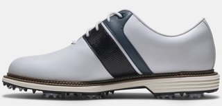 FootJoy Premiere Series Packard mens golf shoes, white/navy