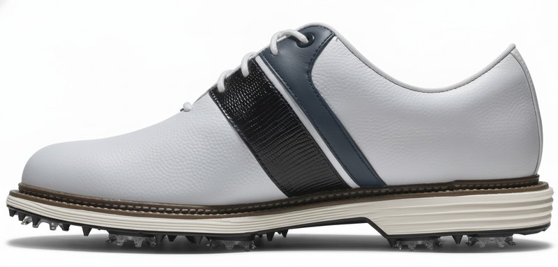FootJoy Premiere Series Packard mens golf shoes, white/navy