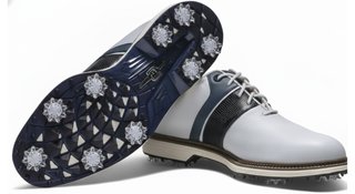 FootJoy Premiere Series Packard mens golf shoes, white/navy