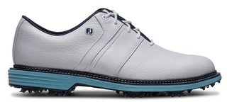 FootJoy Premiere Series Packard mens golf shoes, white/navy/blue