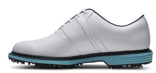 FootJoy Premiere Series Packard mens golf shoes, white/navy/blue